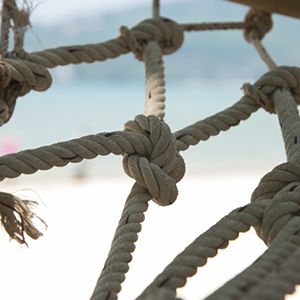 Boat safety rope background texture